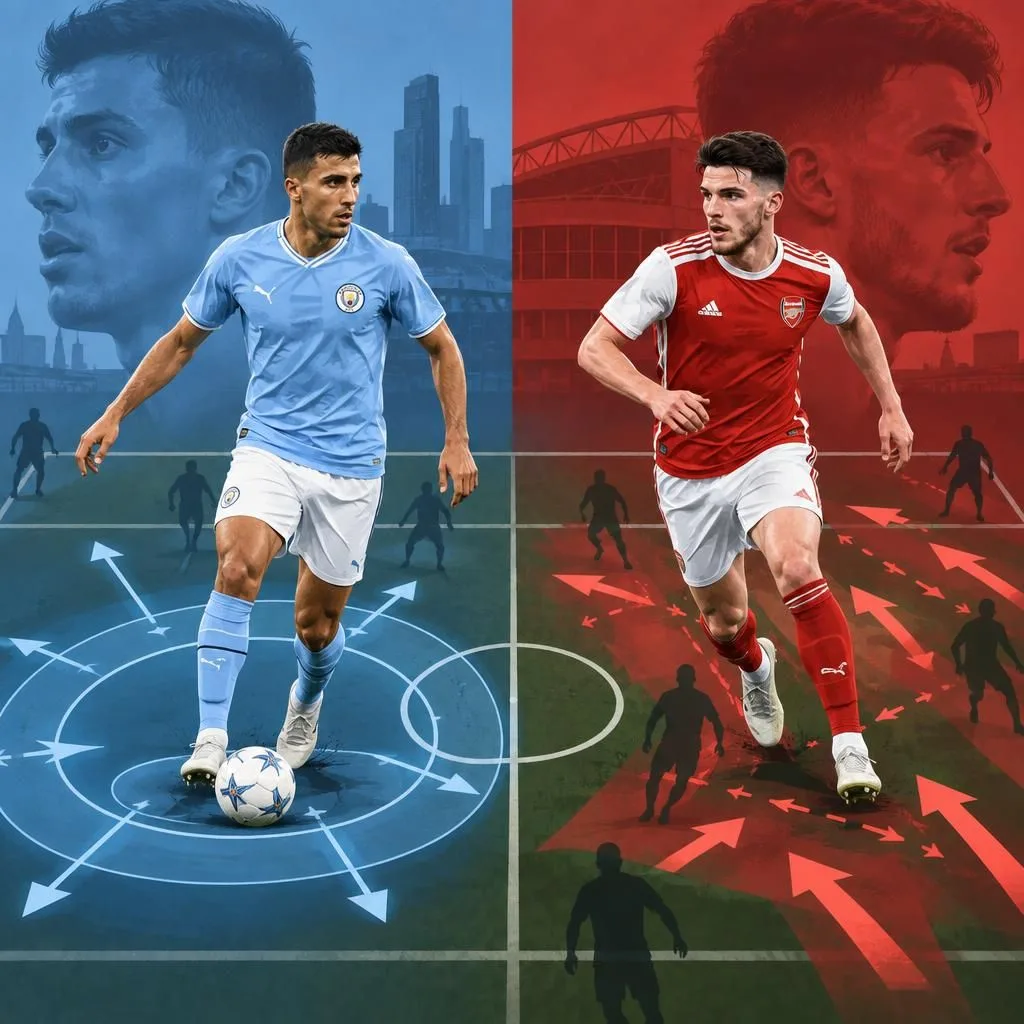 Rodri vs. Declan Rice: How Manchester City and Arsenal Deploy Their Midfield Anchors